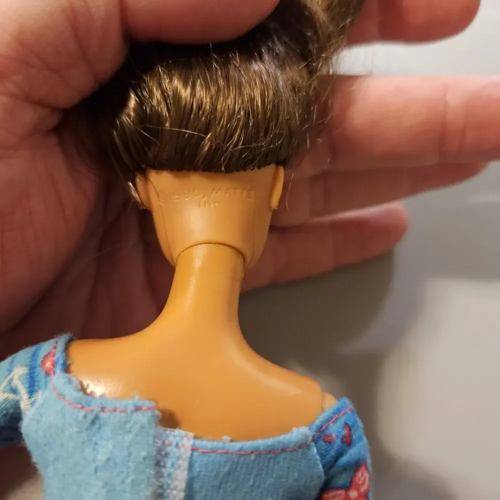 1990 Vintage Barbie Doll Crimped‎ Hair Brown Skin